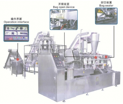 OCL-260/320袋中袋水平式製袋（dài）全自動包裝線 Bag-in-bag horizontal bag making automatic packaging line